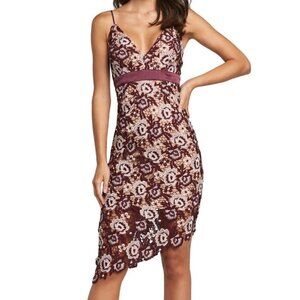 BARDOT BNWT "Dalia" Lace Dress Asymmetrical Hem